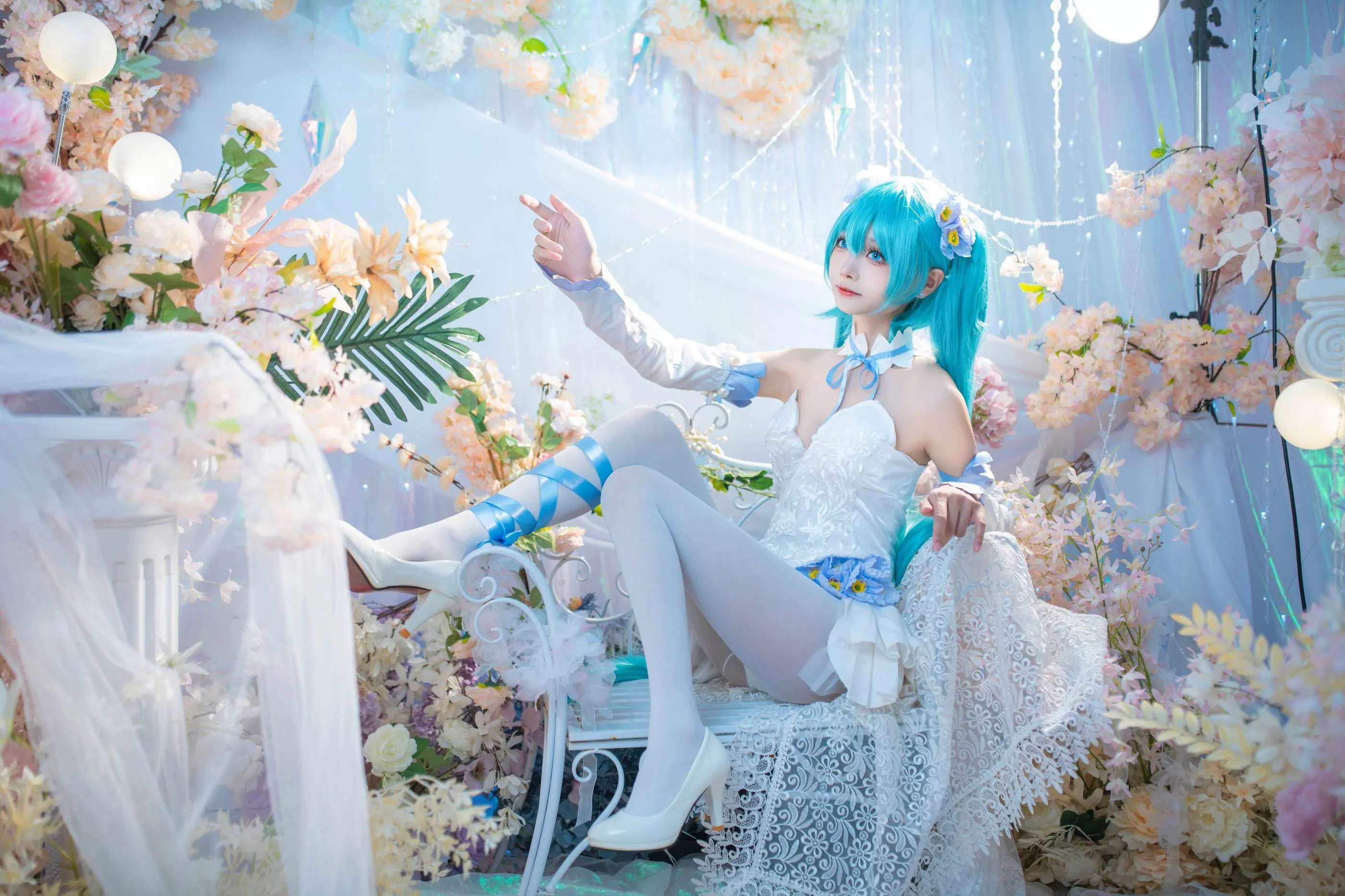 艾西Aiwest – NO.011 初音 粉蝶花 [42P]插图8